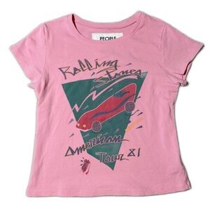 People of Leisure x Rolling Stones Pink Tee Size Medium
